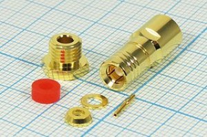 Штекер SMB на кабель RG174 прижимной, позолоченный; №19123 шт SMB\RG174\\\зол Штекер SMB на кабель RG174 прижимной, позолоченный; №19123 шт SMB\RG174\\\зол