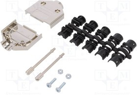 DTPK15-K, Корпус для разъемов D-Sub, D-Sub HD 26pin,D-sub 15p