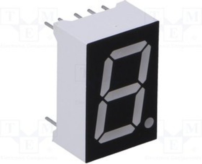 OPD-S5621LR-BW, Дисплей: LED, 7-сегментный, 14,2мм, 0,56", II.зн: 1, красный, 35мкд OPD-S5621LR-BW, Дисплей: LED, 7-сегментный, 14,2мм, 0,56", II.зн: 1, красный, 35мкд