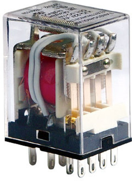 HJQ-22F-220VAC-4Z, Реле 4пер. 220VAC, 5A/250VAC