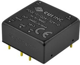 PDQE10-Q24-S3-D, Isolated DC/DC Converters 7.92W 9-36Vin 3.3V 2400mA Iso Reg DIP
