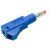 BU-3261410-6, Blue Male Banana Plug Solder 1kV