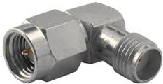 53_SMA-50-0-51/199_NE, RF Adapters - In Series SMA plug(m) to SMA jack(f) right angle