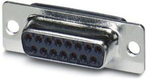 CUC-DSI-J1STZ-S/DSLSC15, Разъем D Sub, Standard, Гнездо, CUC-DSI-J1STZ-S, 15 контакт(-ов), DA, Пайка