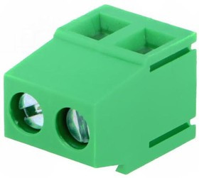 EBVA-02-C, Зажимная рейка для печатных плат, угловой 90°, 5мм, на PCB, 15А