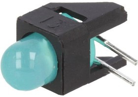 HLMP-4740-A00B2, Светодиод, Зеленый, Сквозное Отверстие, T-1 3/4 (5mm), 2 мА, 1.9 В, 569 нм