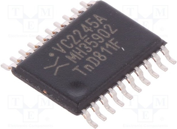 74LVC2245APW,112, IC: digital; transceiver; Ch: 8; CMOS,TTL; SMD; TSSOP20; 1.2?3.6VDC 74LVC2245APW,112, IC: digital; transceiver; Ch: 8; CMOS,TTL; SMD; TSSOP20; 1.2?3.6VDC