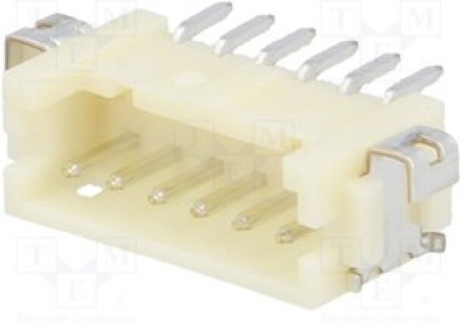 DF13A-6P-1.25H-75, Гнездо, провод-плата, "папа", DF13, 1,25мм, PIN 6, SMT, на PCB DF13A-6P-1.25H-75, Гнездо, провод-плата, "папа", DF13, 1,25мм, PIN 6, SMT, на PCB