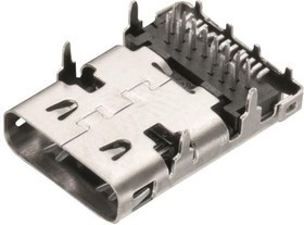 632723100021, Разъем USB, горизонтальный, USB Типа C, USB 3.1, Гнездо, 12 вывод(-ов)