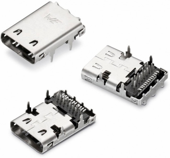 632723100021, Разъем USB, горизонтальный, USB Типа C, USB 3.1, Гнездо, 12 вывод(-ов)