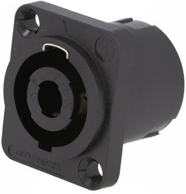 NTR-NL4MP, Гнездо, для громкоговорителей, "папа", PIN: 4, 30А, 250В NTR-NL4MP, Гнездо, для громкоговорителей, "папа", PIN: 4, 30А, 250В