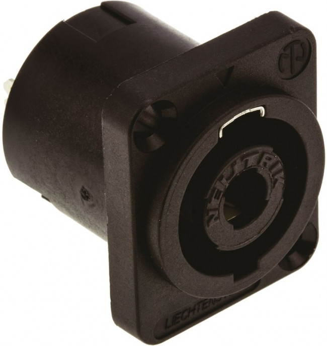 NTR-NL4MP, Гнездо, для громкоговорителей, "папа", PIN: 4, 30А, 250В NTR-NL4MP, Гнездо, для громкоговорителей, "папа", PIN: 4, 30А, 250В