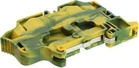 1SNK712150R0000, TERMINAL BLOCK, DINRAIL, 2POS, 4AWG