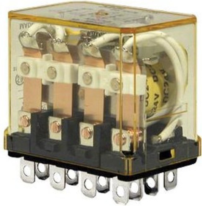 RH4B-ULD-DC24V, POWER RELAY, 24VDC, 10A, 4PDT, SOCKET