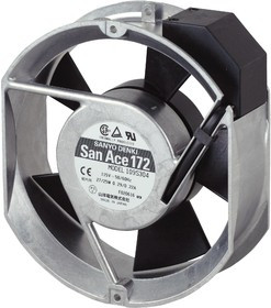 109S303, AC Осевой вентилятор, 230В, Rectangular with Rounded Ends, 172 мм, 51 мм, Шарикоподшипник 109S303, AC Осевой вентилятор, 230В, Rectangular with Rounded Ends, 172 мм, 51 мм, Шарикоподшипник