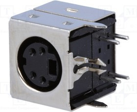 DS1093-01-BN40, minidin 4конт (м) на плату экранированный без уха / MDN-4FRS (DS1093-01-BN40)