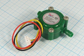 Датчик потока жидкости, 7x12, 2МПа, зеленый, YF-S401