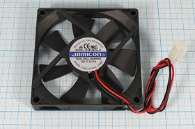 Вентилятор бесщёточный 12В, 80x80x15мм, двойной шариковый подшипник, 3000об/мин, ВН098 вент 80x80x15