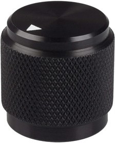 OEDA-63-4-6, Control Knob, Knurl/Round Black Arrow
