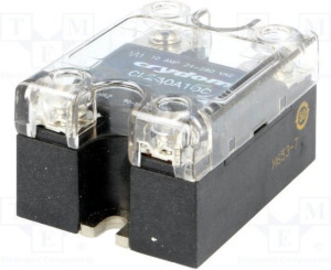 CL240A10C, Реле: полупроводниковое, Uупр: 90-250ВAC, 10А, 24-280ВAC, -40-80°C