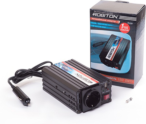 R200, DC/AC инвертор, 150Вт, вход 12В, выход 220В(преобразователь автомобильный) R200, DC/AC инвертор, 150Вт, вход 12В, выход 220В(преобразователь автомобильный)
