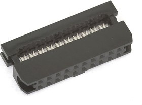 IDC2-20F (DS1017-20-N), Розетка 2.0мм на шлейф 20 pin без фиксатора кабеля