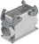 19628160273, Han EMC Heavy Duty Power Connector Housing 19628160273, Han EMC Heavy Duty Power Connector Housing