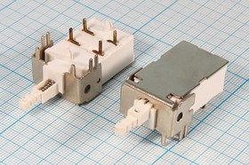 Переключатель кнопочный TV, 220В, 4.0А, ON-OFF, контакты 4P, KDC-A13-1