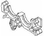 12034281, Automotive Connectors CONDUIT CLIP ROSEBUD 6.35 DIA 12034281, Automotive Connectors CONDUIT CLIP ROSEBUD 6.35 DIA