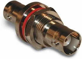 112433, Соединитель; гнездо BNC,с обеих сторон; прямой; 50Ом