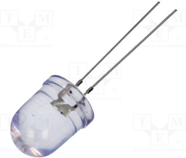 OSV5YLA131A, LED; 10mm; violet; 300?440mcd; 30°; Front: convex; 2.9?3.6V