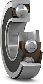 7203 BE-2RZP Single Row Angular Contact Ball Bearing- Non Contact Seals On Both Sides 17mm I.D, 40mm O.D