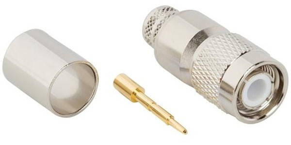 122393, Разъем РЧ / Коаксиальный, TNC Коаксиальный, Прямой Штекер, Обжимной, 50 Ом 122393, Разъем РЧ / Коаксиальный, TNC Коаксиальный, Прямой Штекер, Обжимной, 50 Ом