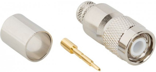 122393, Разъем РЧ / Коаксиальный, TNC Коаксиальный, Прямой Штекер, Обжимной, 50 Ом 122393, Разъем РЧ / Коаксиальный, TNC Коаксиальный, Прямой Штекер, Обжимной, 50 Ом