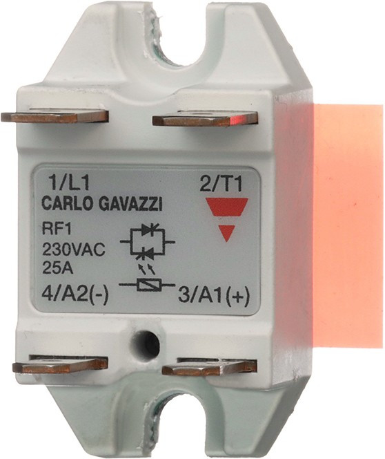 RF1A23M25, Solid State Relays - Industrial Mount SSR RF ZS 230V 25A 12VDC IP RF1A23M25, Solid State Relays - Industrial Mount SSR RF ZS 230V 25A 12VDC IP
