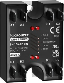 84154010N, Реле: полупроводниковое; Uупр: 4-32ВDC; 25А; 12-280ВAC; DIN 84154010N, Реле: полупроводниковое; Uупр: 4-32ВDC; 25А; 12-280ВAC; DIN