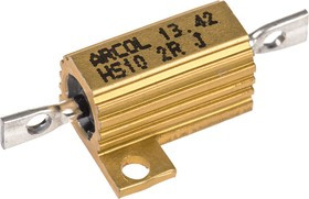 HS10 2R J, 2 10W Wire Wound Chassis Mount Resistor HS10 2R J ±5%