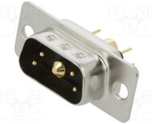MHCDD5W1P4, Special D-Sub; PIN: 5(1+4); plug; male; on PCBs; THT; MHCD; 240V MHCDD5W1P4, Special D-Sub; PIN: 5(1+4); plug; male; on PCBs; THT; MHCD; 240V