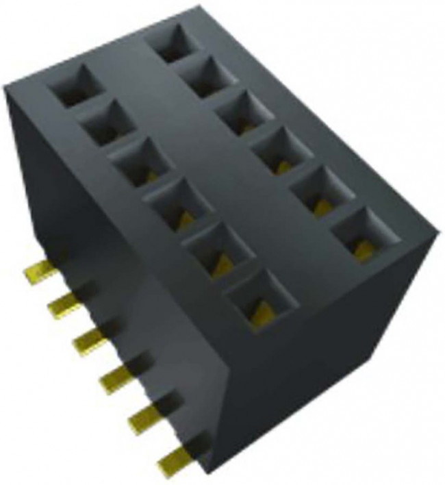 RSM-104-02-L-D, Headers &amp; Wire Housings Surface-Mount Micro Socket, 0.050" x 0.100" Pitch