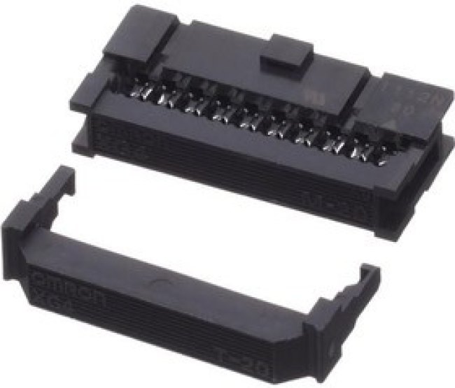 XG4M-2030-T, Rectangular MIL Spec Connectors Socket+StrainRelief Set 20Pin 1Polar