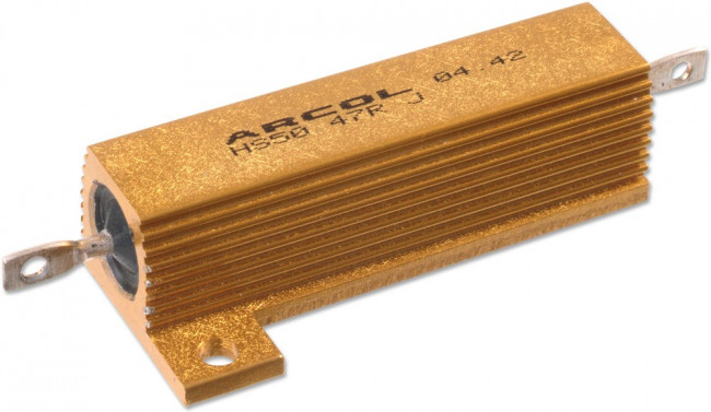 HS50 5R J, 5 50W Wire Wound Chassis Mount Resistor HS50 5R J ±5%