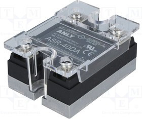 ASR-40DA, Реле: полупроводниковое, Uупр: 4-32ВDC, 40А, 24-280ВAC, Серия: ASR ASR-40DA, Реле: полупроводниковое, Uупр: 4-32ВDC, 40А, 24-280ВAC, Серия: ASR