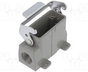 D10B-SF-1L-PG16, Корпус: для разъемов HDC, размер D10B, с защелкой, угловой, PG16