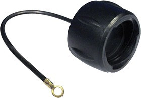 UTS8DCGE, Souriau UTS MIL-C-26482, MIL-STD-1344 Female Dust Cap, Shell Size 8 IP68 Rated, Polyamide