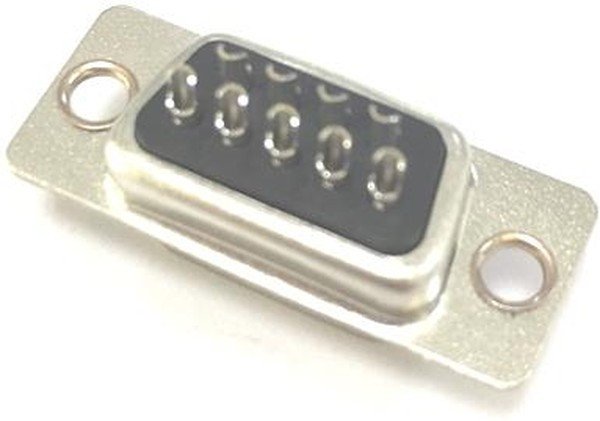 9 Way Panel Mount D-sub Connector Plug, 2.77mm Pitch