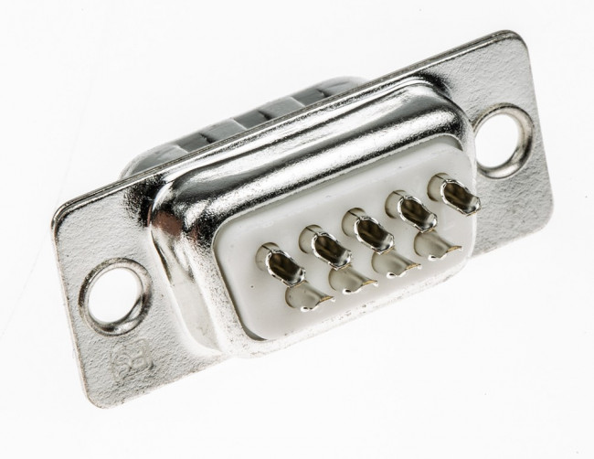 9 Way Panel Mount D-sub Connector Plug, 2.77mm Pitch