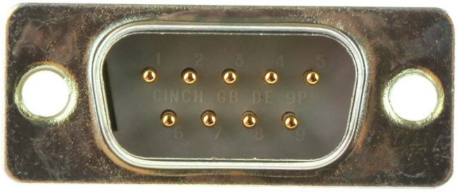 9 Way Panel Mount D-sub Connector Plug, 2.77mm Pitch