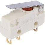 V4NST7Y1UL, Микропереключатель SNAP ACTION, с рычагом, SPDT, 5A/250ВAC, IP67