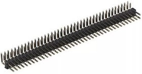 DS1022-2x40RF18-B, штыри на плату двухрядные 2х40 шаг 2,54мм прямой угол тип 2 (A=3/B=6/С=9,32) / PLD-80R2 (DS1022-2x40RF18-B) DS1022-2x40RF18-B, штыри на плату двухрядные 2х40 шаг 2,54мм прямой угол тип 2 (A=3/B=6/С=9,32) / PLD-80R2 (DS1022-2x40RF18-B)