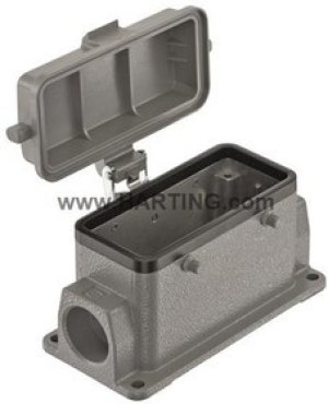 19300161266, Heavy Duty Power Connectors SURFACE MOUNTING HSG HAN 16B 2 SIDE ENTRY 19300161266, Heavy Duty Power Connectors SURFACE MOUNTING HSG HAN 16B 2 SIDE ENTRY